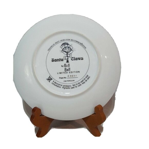 Santa Claws by Bill Bell Collector Plate Franklin Mint Limitd Edition Collector - Picture 5 of 7